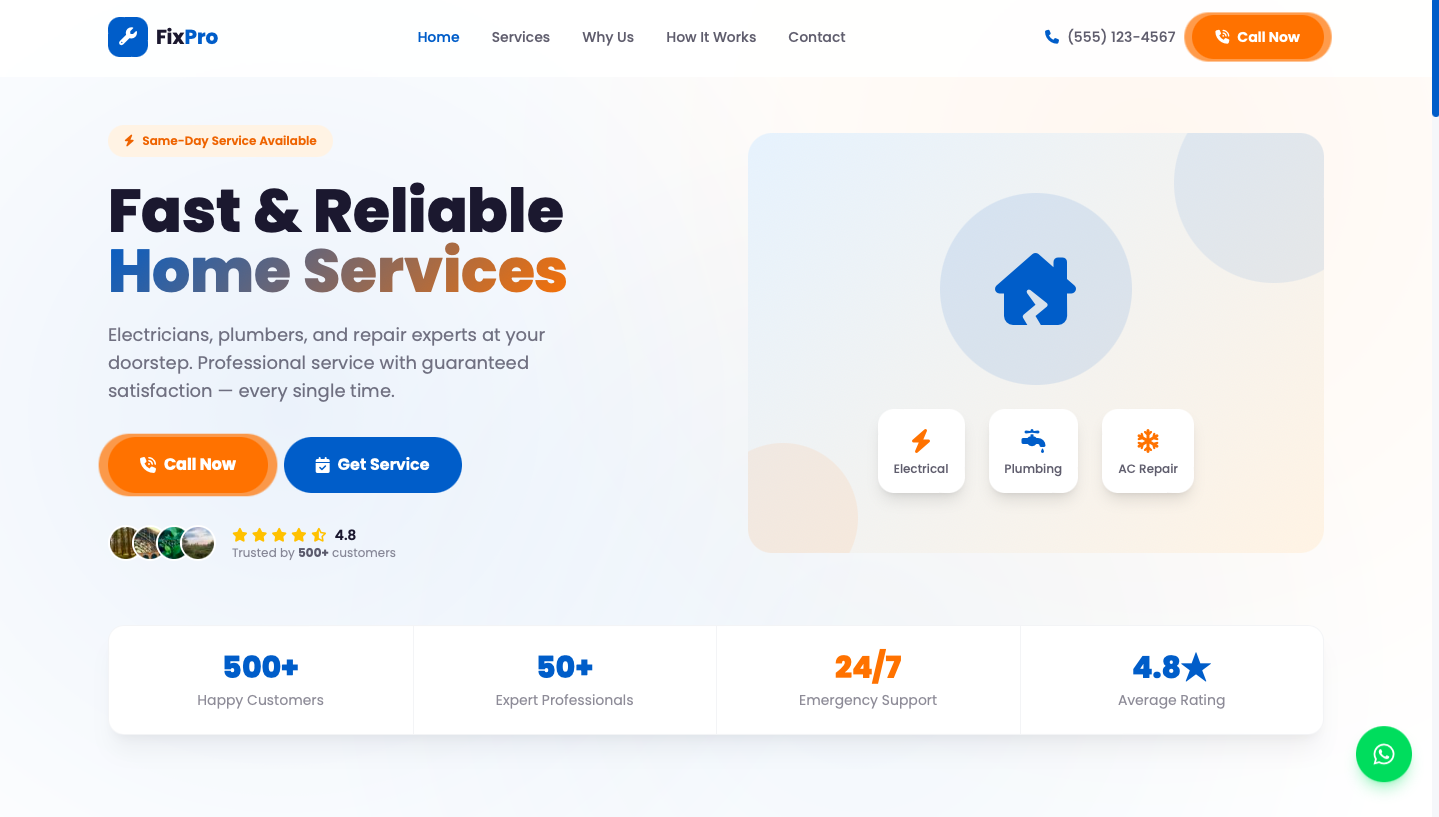 Home Services Landing