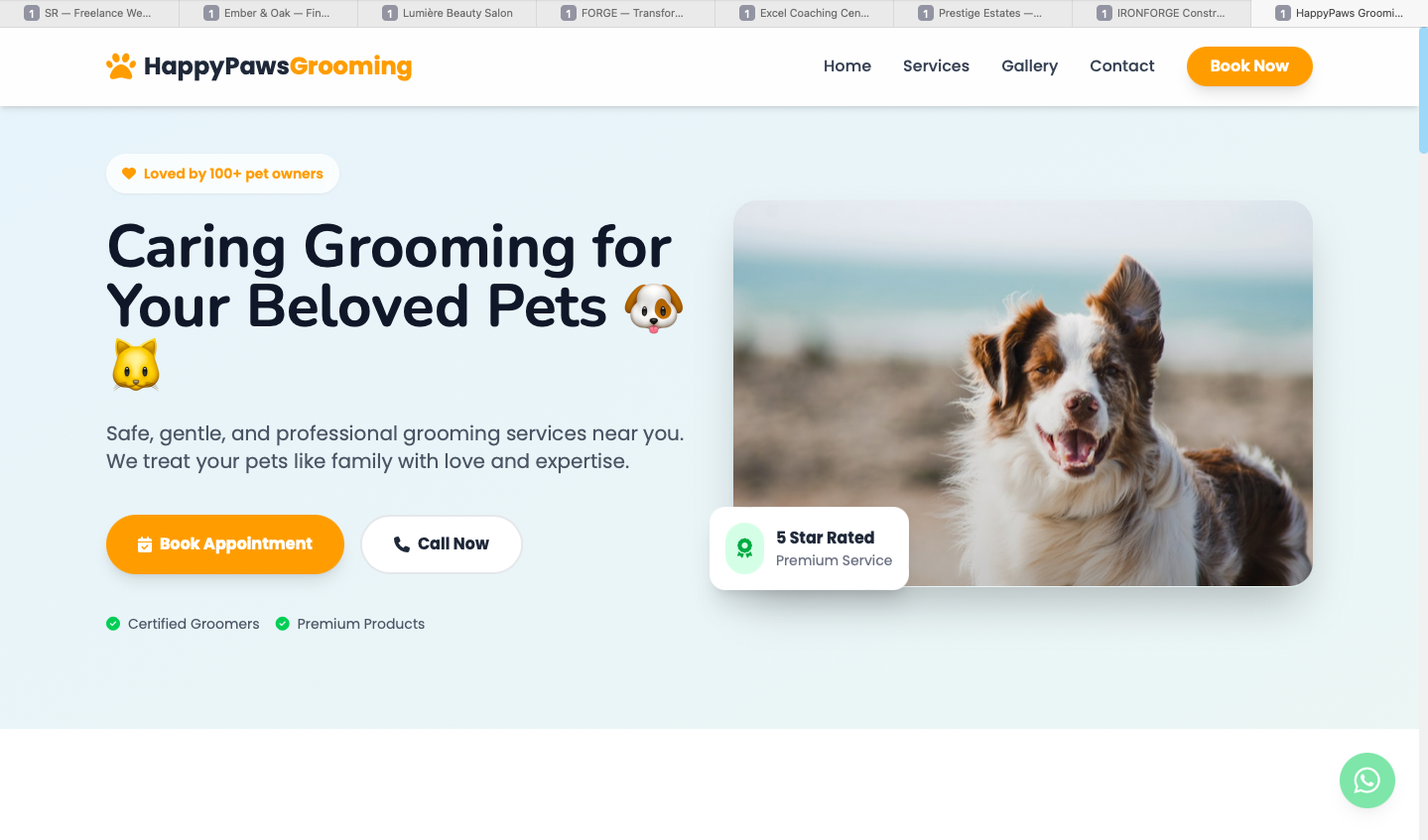 Pet Care Landing